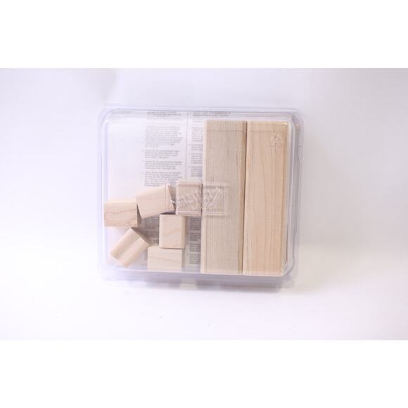 Nice and Narrow, Message Stamp Set, 2003, Stampin' Up, Flower, Christmas Tree - Picture 2 of 4